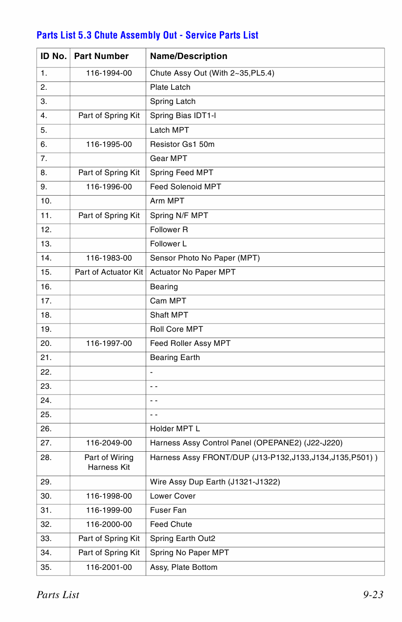 Xerox Phaser 6300 6350 Parts List Manual-4